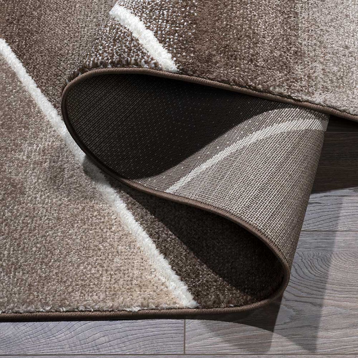 Alfombra Idetex Frise Carved Avangard 150 x 200 cm Caf&eacute;