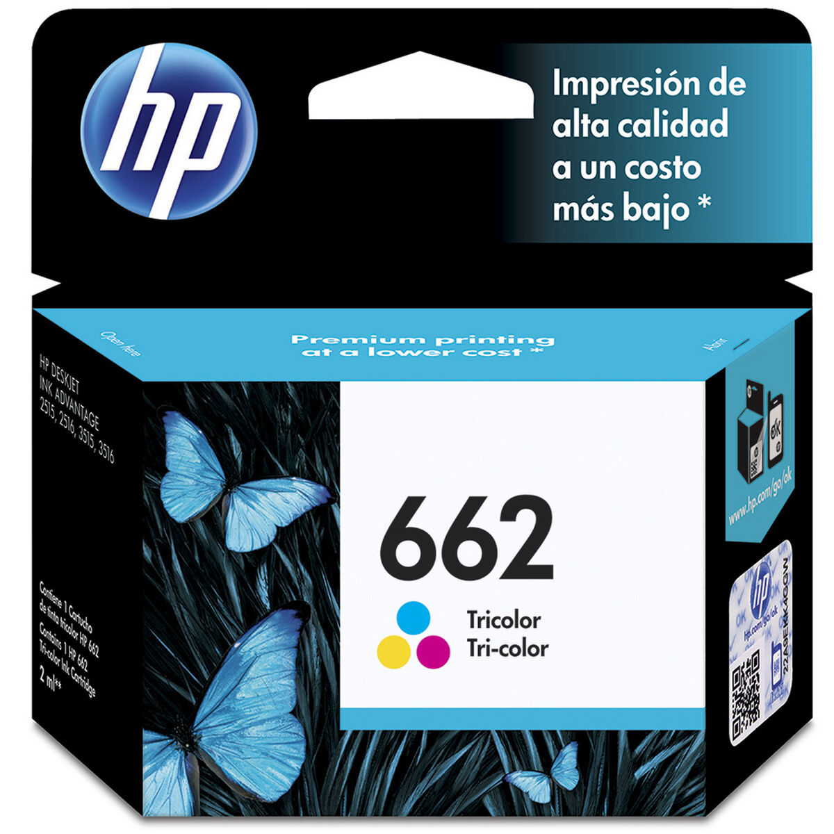 Tinta HP 662 Tricolor 
