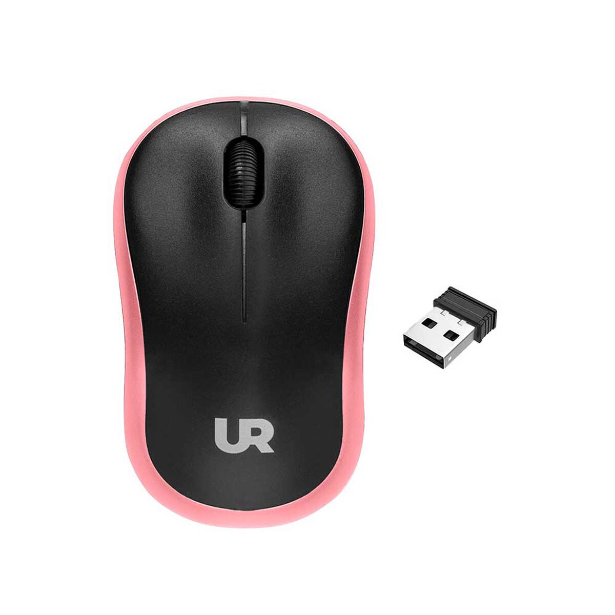 Kit Funda Reversible para Notebook Urbano 14" Rosado/Negro + Mouse Inalámbrico