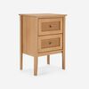Cama Europea Rosen Base Dividida 2 Plazas Autonomy + Respaldo + 2 Veladores Charles