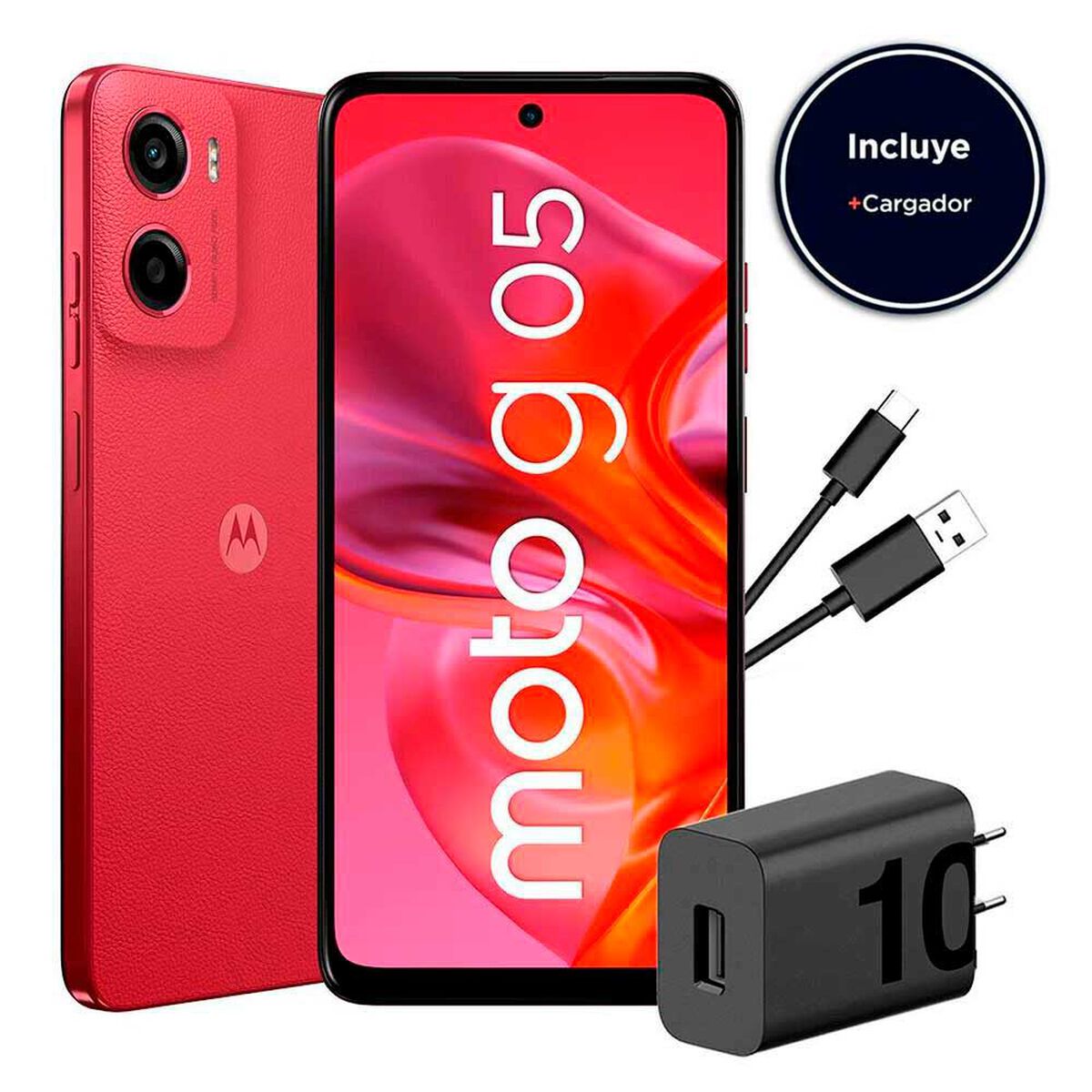 Celular Motorola Moto G05 4G 64GB 6,67" Rojo