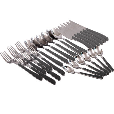 Imagen 1 del producto Juego de Cuchillería Doral Colorful 24 Piezas Negro