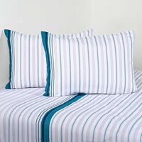 Juego de Sábanas American Family 2 Plazas 144 Hilos Oasis Verde