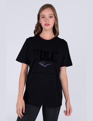 Imagen 1 del producto Polera Manga Corta Casual Sport Mujer Everlast Negro, Melange