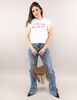 Polera Con Estampado Sin Mangas Flecos Mujer Icono