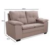 Sofá Home Vibes Florida Beige 2 Cuerpos