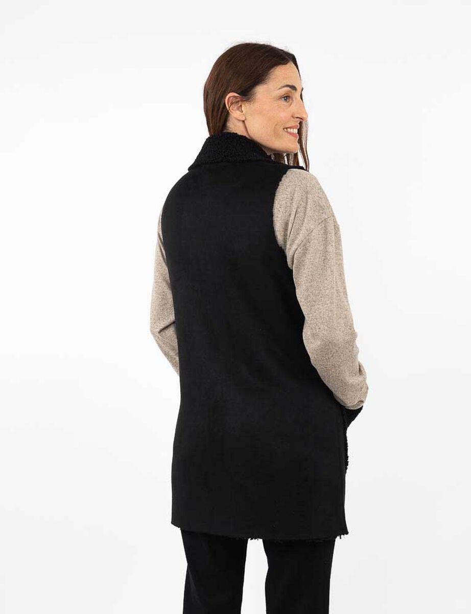 Chaqueta Larga Sin Mangas Mujer Portman Club