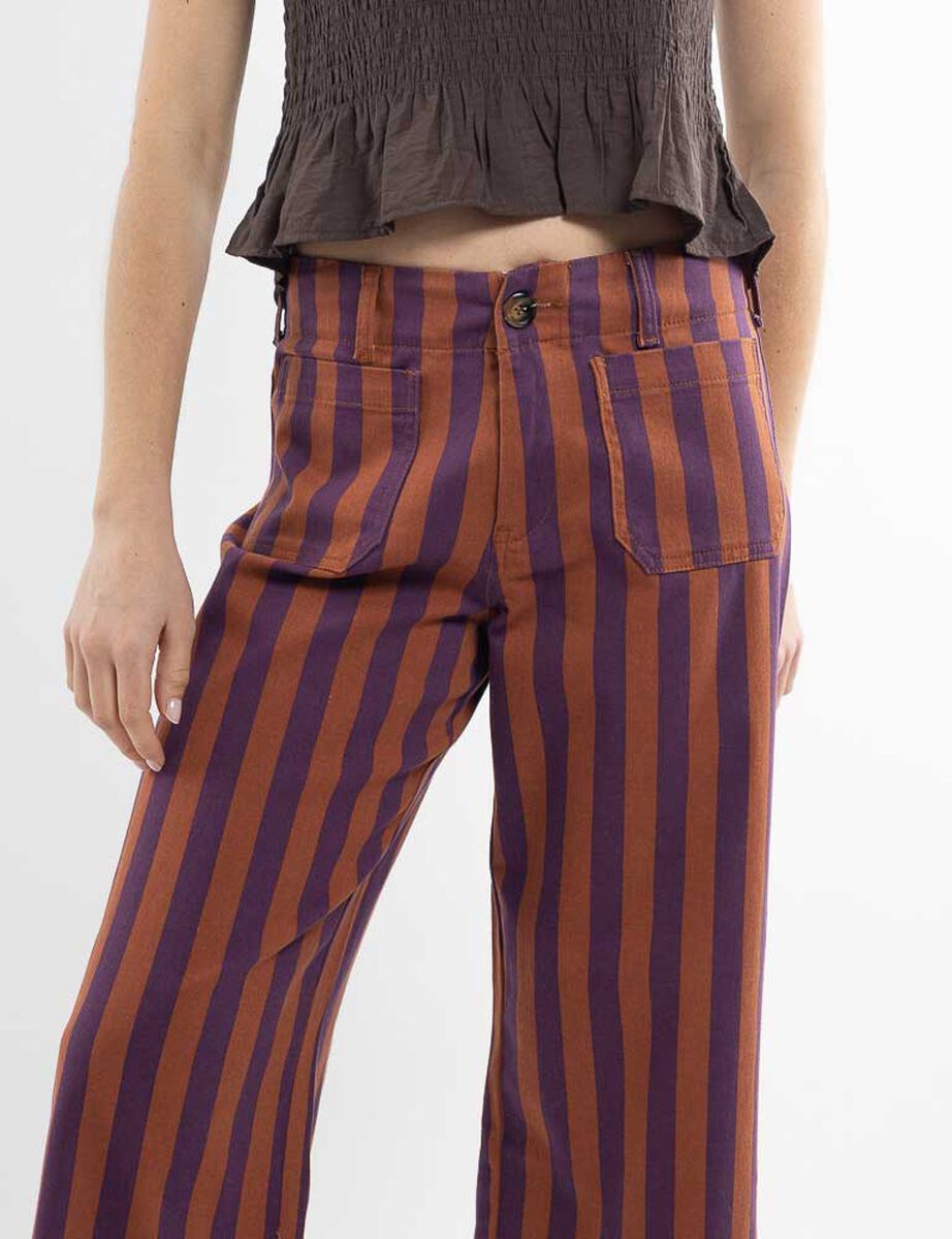 Pantal&oacute;n Rayas Culotte Mujer Zibel