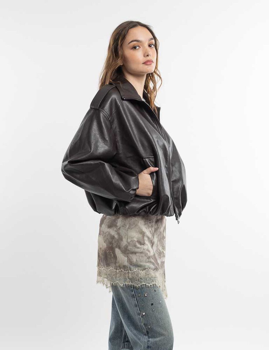 Chaqueta Ecocuero Mujer Icono
