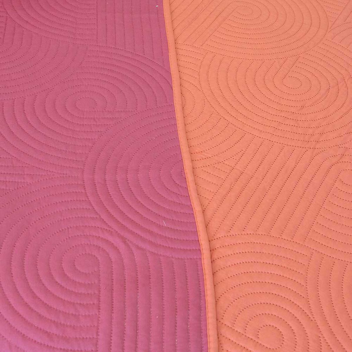 Quilt Doral 1,5 Plazas Salmon Rosa Origins