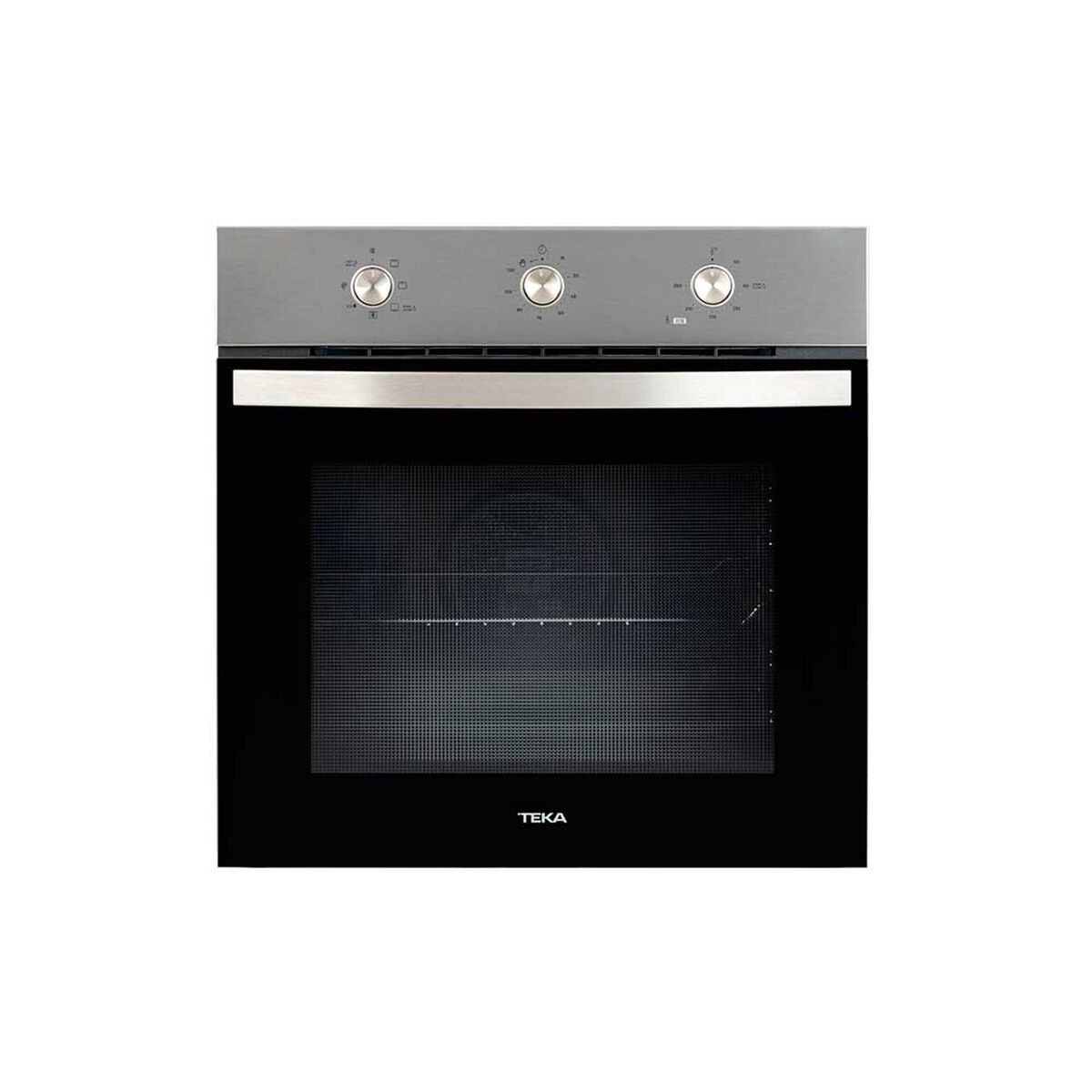 Horno Empotrado Teka HBB 6060 SS Bruta:72 lt; Neta:63 lt Frente Acero Inox + Cristal Negro
