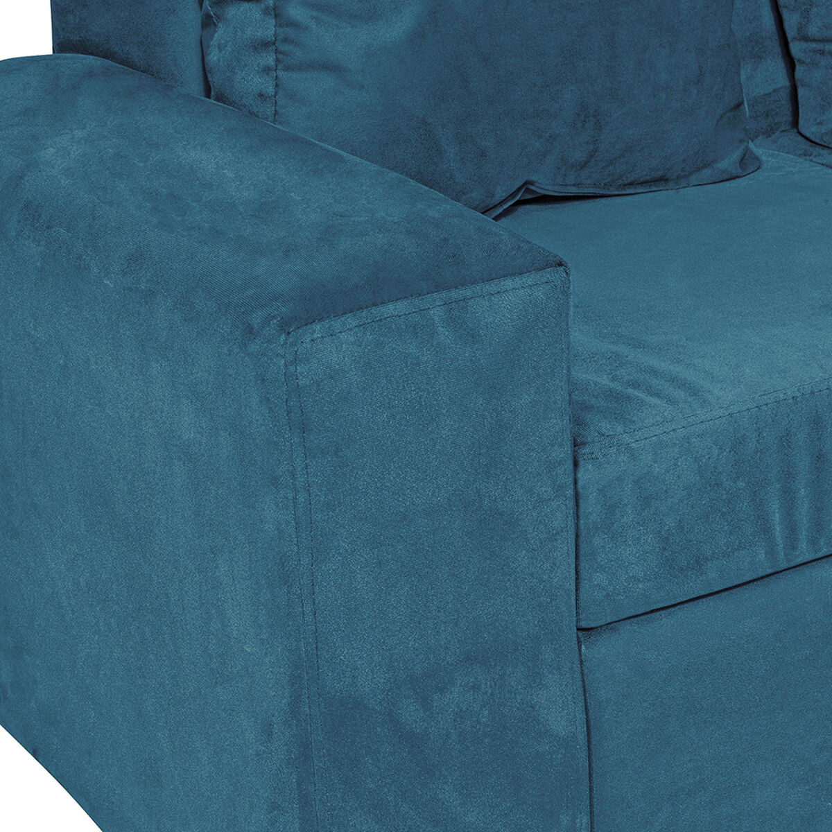 Juego de Living Innovamuebles Kahlo Sofá 3 Cuerpos + Dos Sillones 1 Cuerpo Petróleo