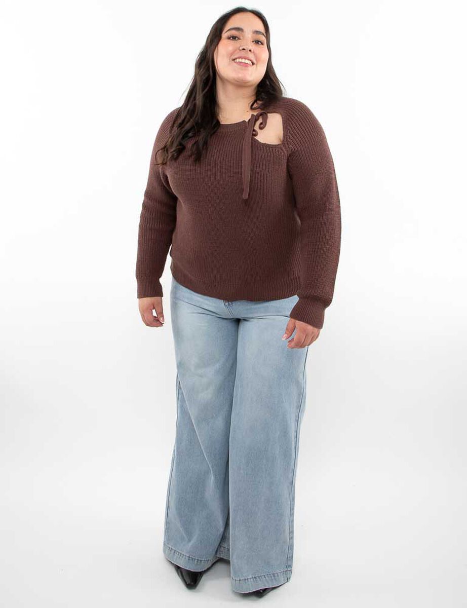 Jeans Wide Led Mujer Extralindas