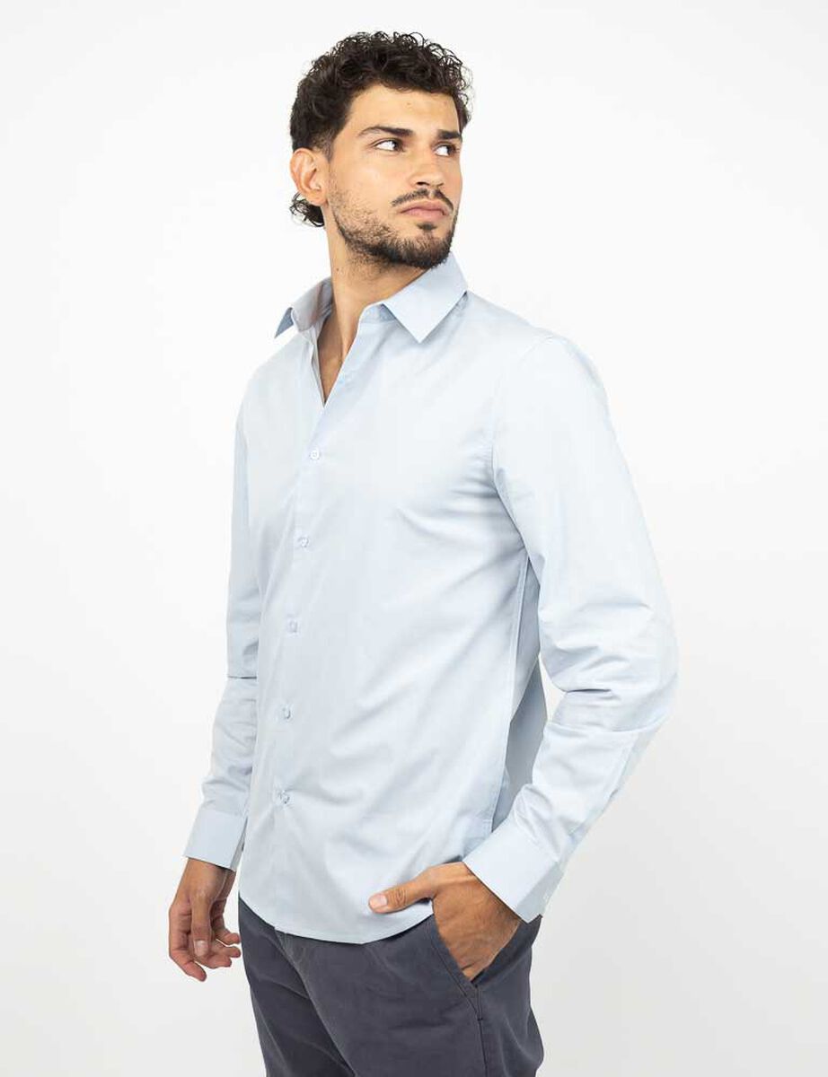 Camisa Slim Manga Larga Hombre Zibel