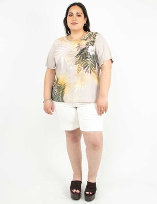 Imagen 2 del producto Polera Manga Corta Mujer Extralindas Azul, Beige, Denim, Negro, Verde