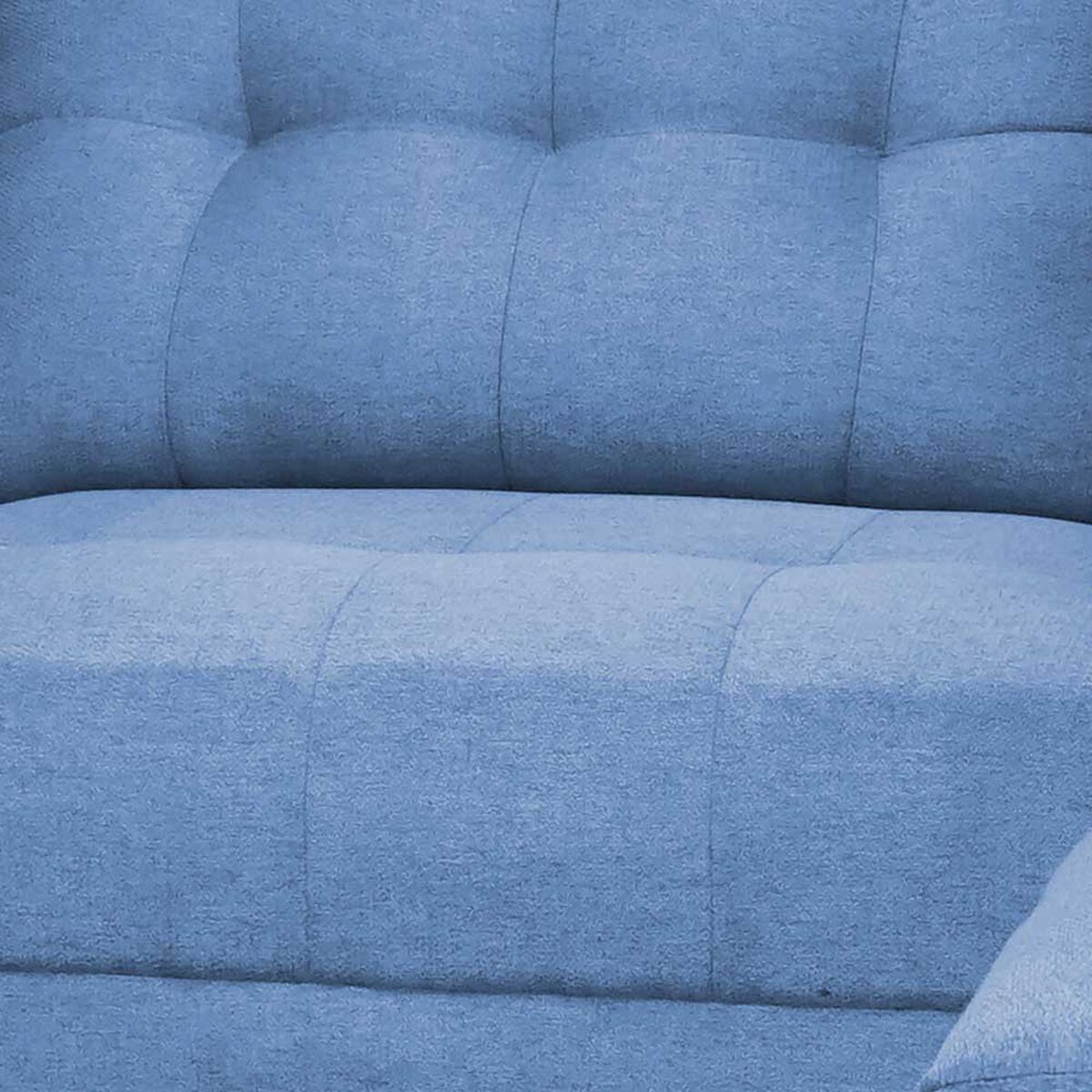 Sofá Seccional Derecho Deco Class Munich 5 Cuerpos Azul