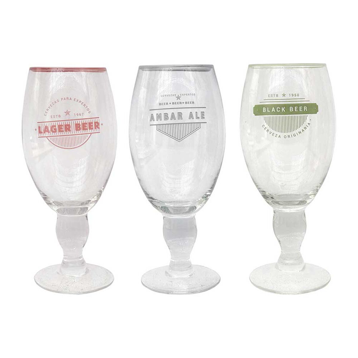 Set de 3 Copones Vidrio Brando 500 ml