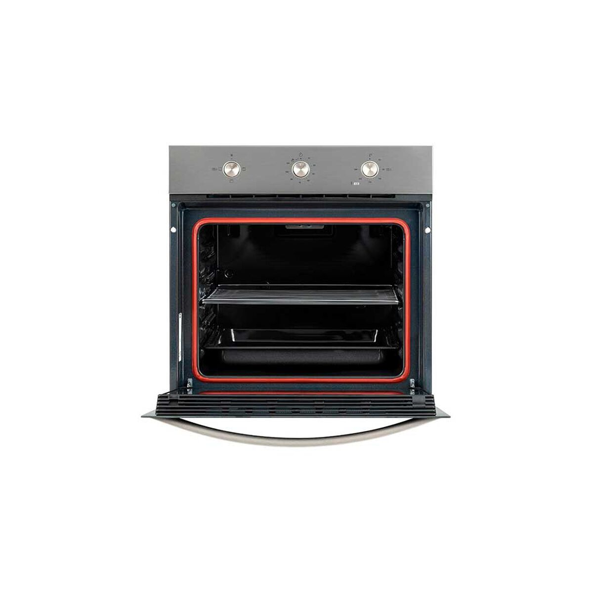 Horno Empotrado Teka HBB 4460 SS Bruta:72 lt; Neta:72 lt Frente Acero Inox + Cristal Negro