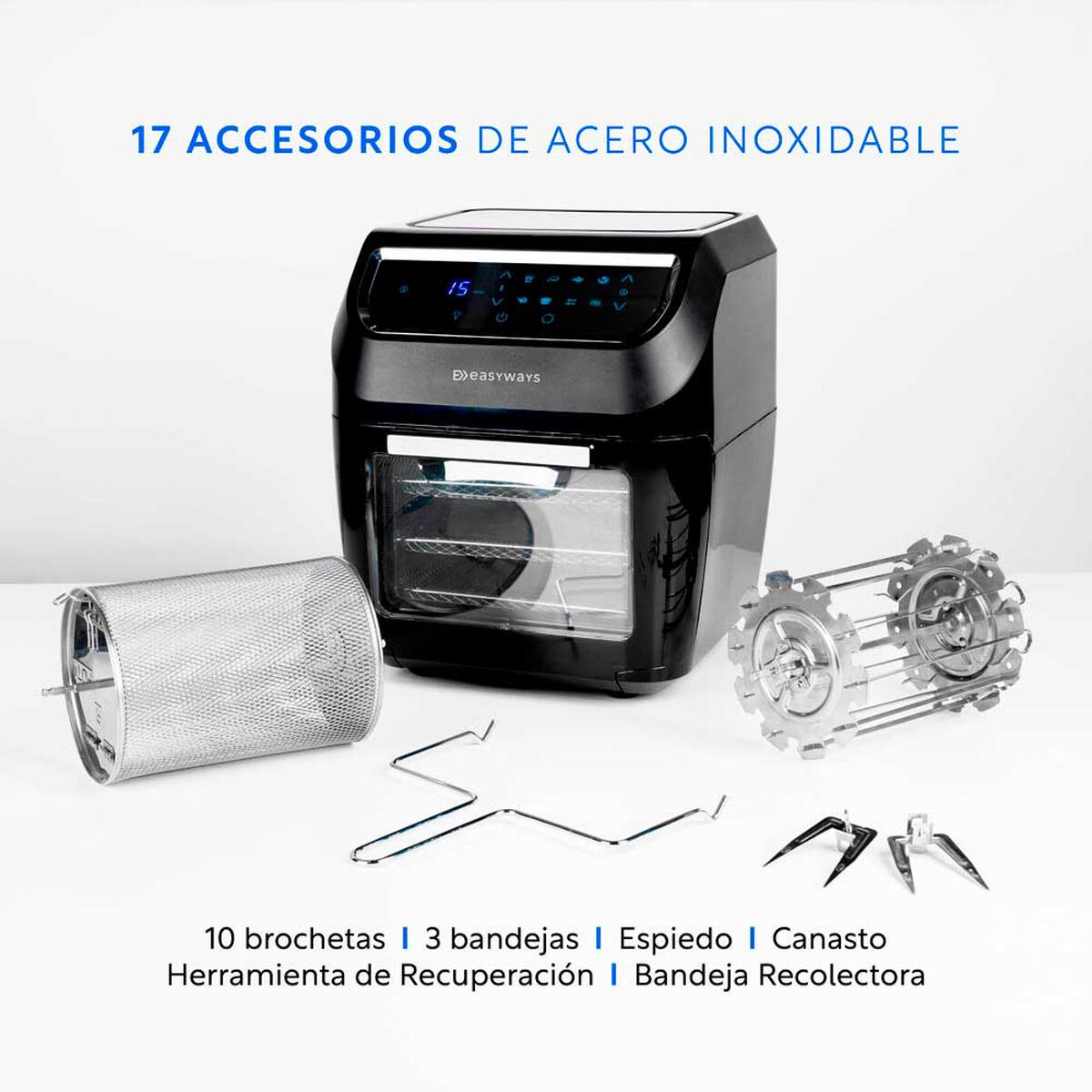 Freidora de Aire EasyWays Air Fryer Plus 11.6 lts.
