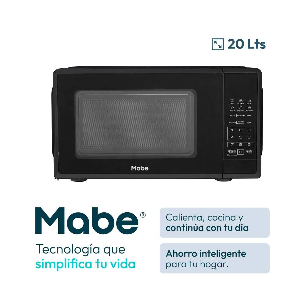 Microondas Mabe HMM07CHBN 20 L, foto 2