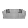 Juego de Living A&M Home Leonol 3,1,1 Cuerpos Gris