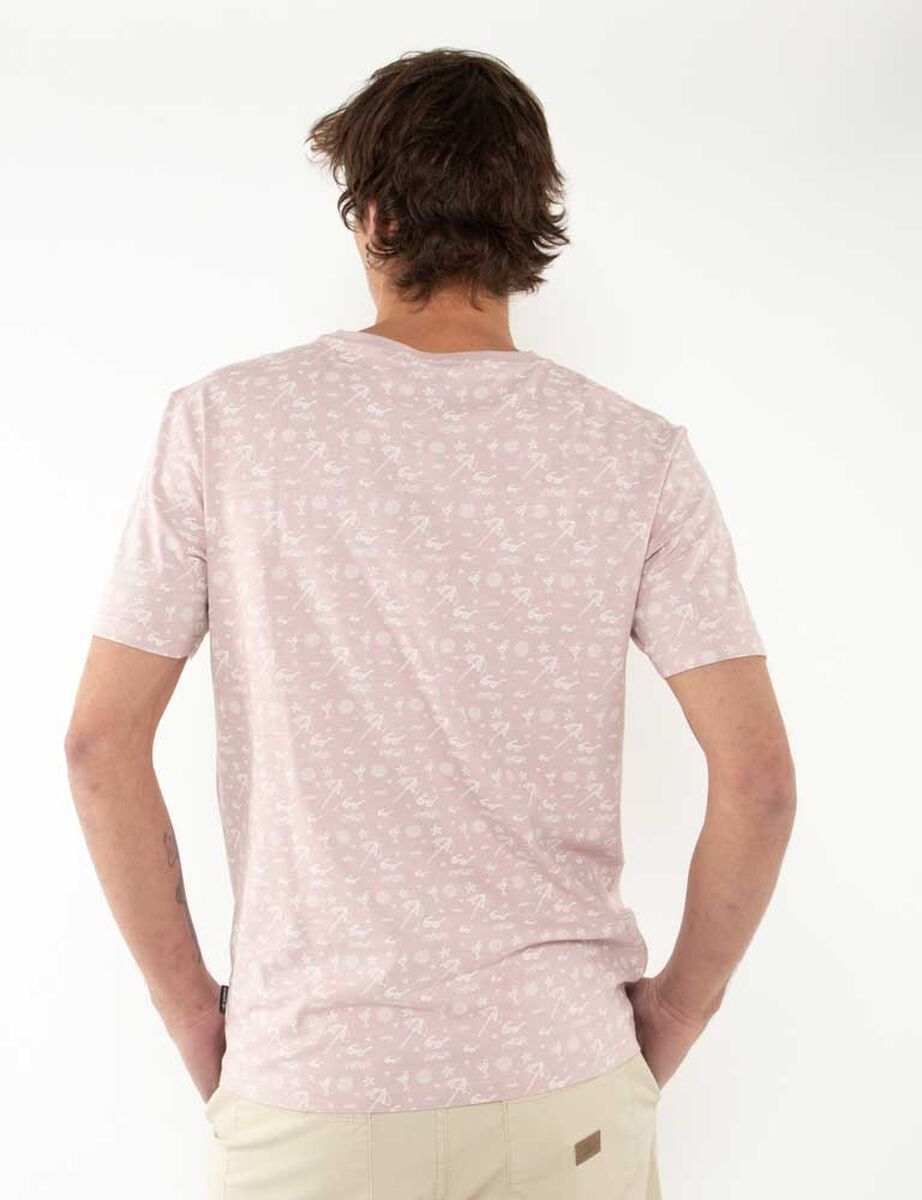 Polera Algodón Estampada Manga Corta Hombre Cutback