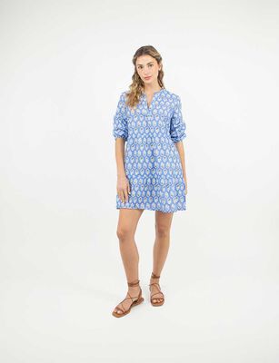 Imagen 1 del producto Vestido Estampado Corto Mujer Alma Azul