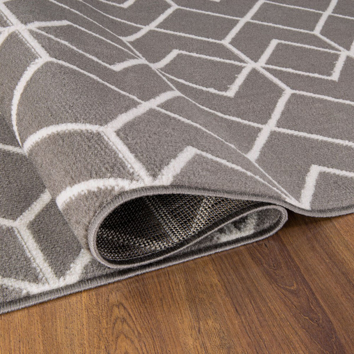 Bajada De Cama Modalfo Kashan King 60 x 90 cm Gris