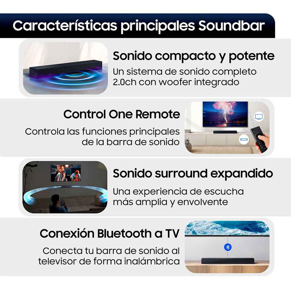 Smart TV LED 50" Samsung 4K UHD Tizen&trade;&nbsp;U8000H 4K + B-Series Soundbar B400F