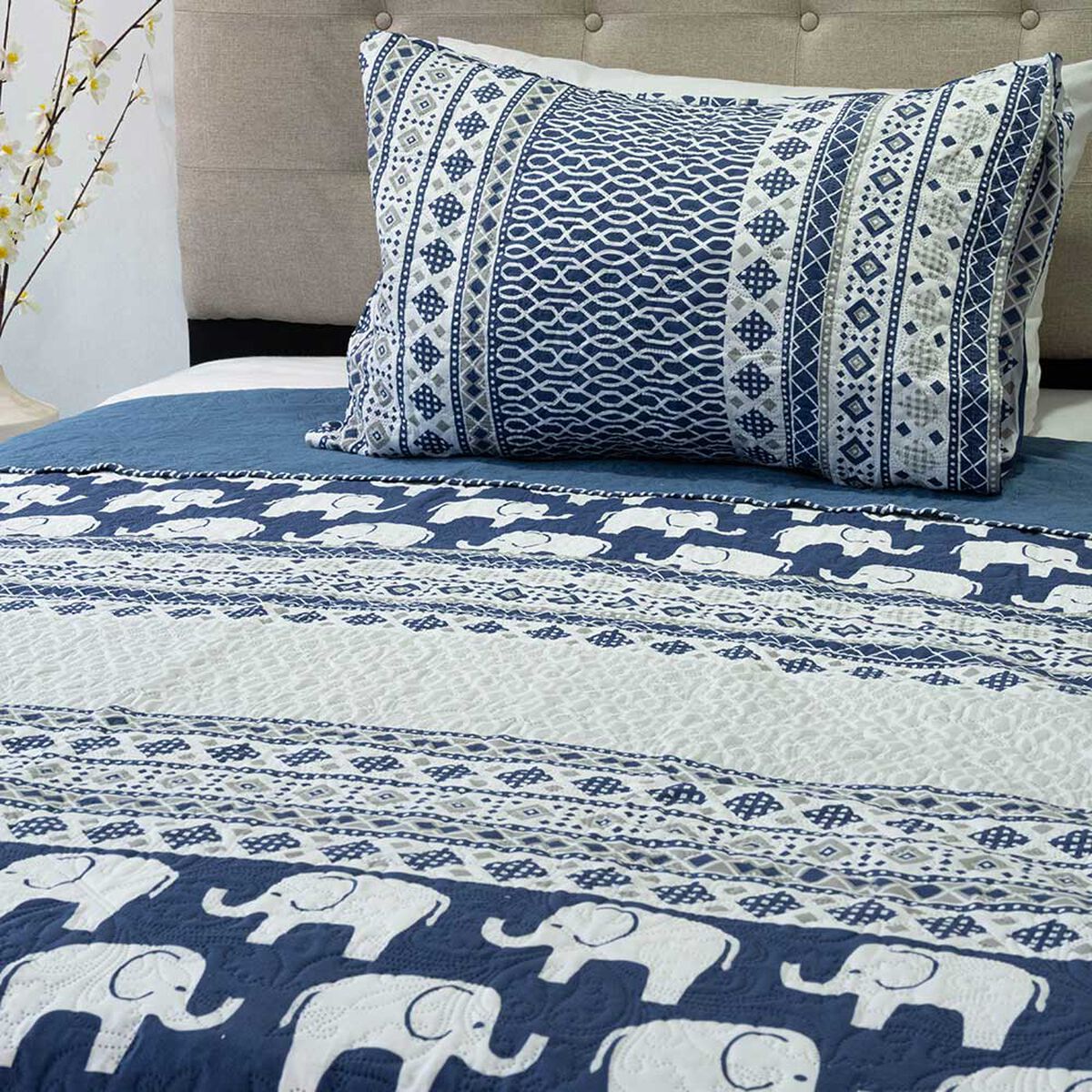 Quilt Doral 1,5 Plazas Hotpress Origins D9 Estampado