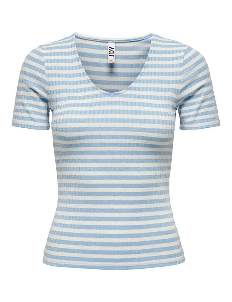 Polera Rayas Manga Corta Mujer Jacqueline De Yong