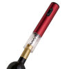 Set Parrillero Wayu Guante Chico + Hacha + Cuchillo + Sacacorcho Recargable Rojo