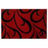 Alfombra Frize Carved D3 80X120 Cm Rojo