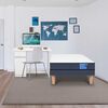 Combo Cama Europea CIC 1 Plaza Excellence Plus + Escritorio New Blanco 1 Puerta 1 Cajón