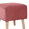 Pouf Latam Home Burdeos Tela Velvet Palo Rosa