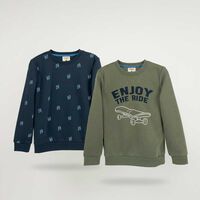 Pack 2 Polerón Niño Chess Azul, Grafito, Gris Mel