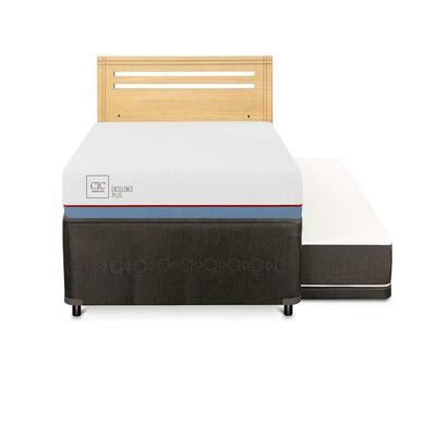 Imagen 1 del producto Cama Nido CIC 1,5 Plazas Excellence Plus + Respaldo Munich Mostaza