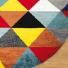 Alfombra  Modalfo Florida Multicolor 160 x 160 cm