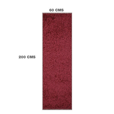 Imagen 2 del producto Pasillo Doral Shaggy 200 x 60 cm Rojo