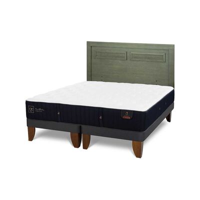 Imagen 2 del producto Cama Europea CIC Base Dividida King Premium + Respaldo Milan Olivo