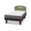 Cama Europea CIC 1,5 Plazas Anatomic + Respaldo Gales Olivo