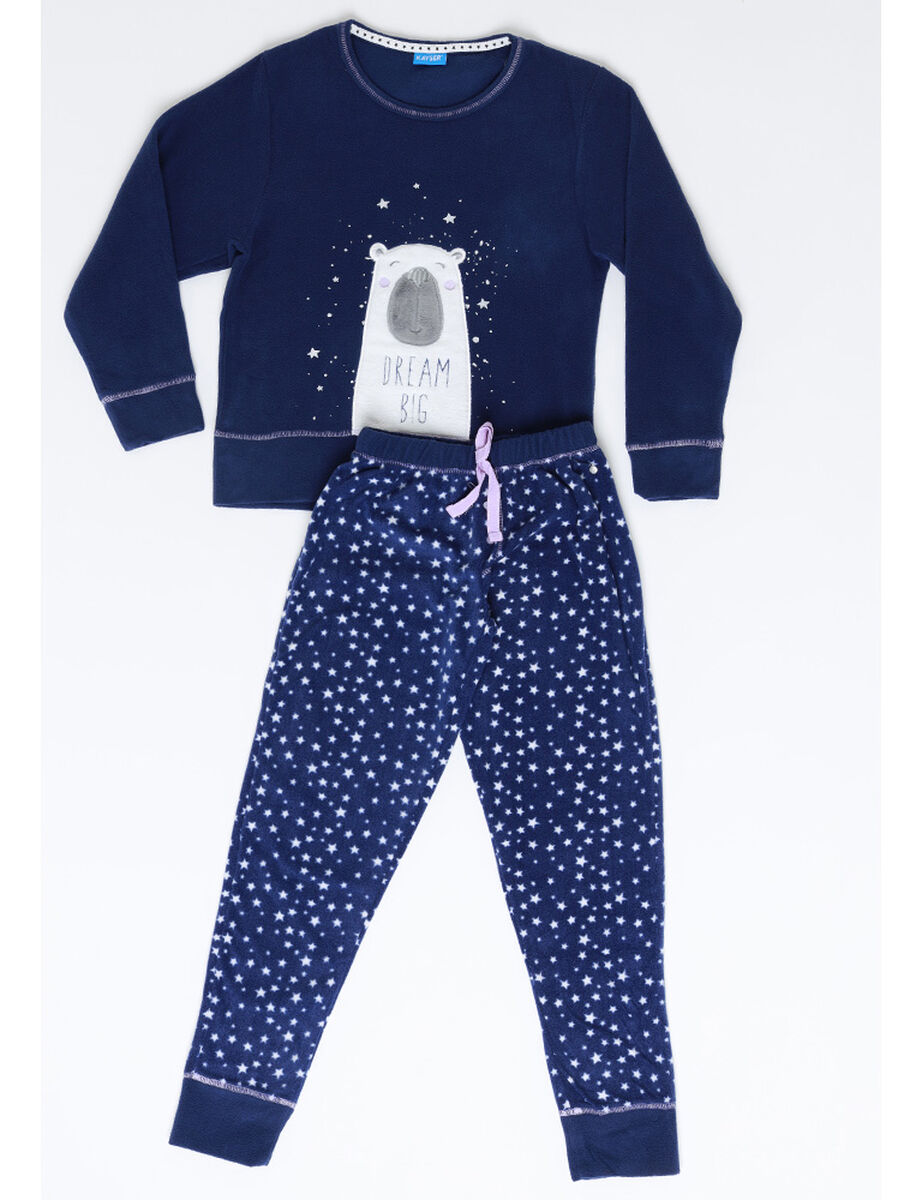 Pijamas De Polar Para Mujer Kayser Pijama De Mujer Plush Kayser