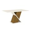 Juego de Comedor Home Mobili Avanti 6 Sillas Blanco Beige