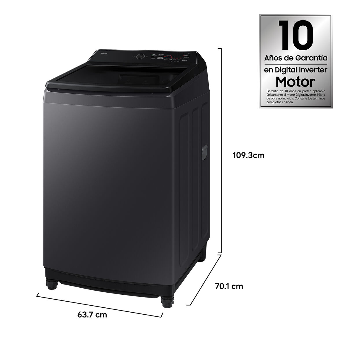 Lavadora Samsung WA40F19E7CZS19 kg