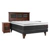 Cama Europea Celta 2 Plazas x 2 mt Everest Cobre + Respaldo + 2 Veladores Villarreal
