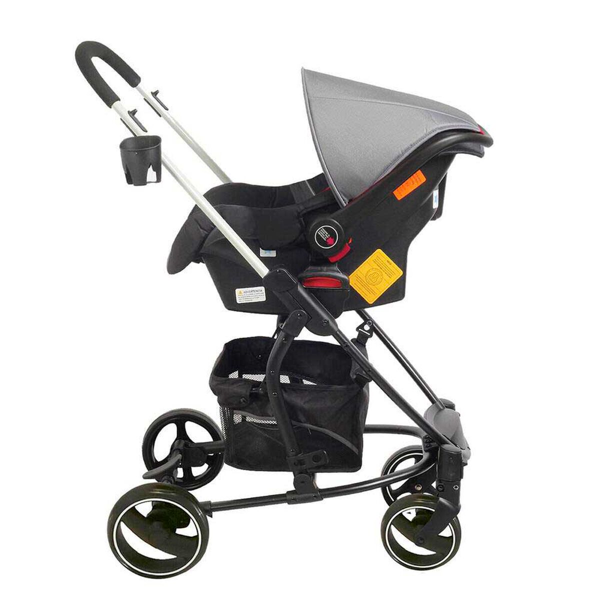 Coche Cuna Travel System Bebe Alfa con Accesorios Negro Bebesit