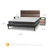Cama Europea CIC King New Ortopedic + Respaldo Ares + 2 Veladores
