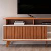 Rack TV Vekkahome Flow Hasta 70" Café Beige