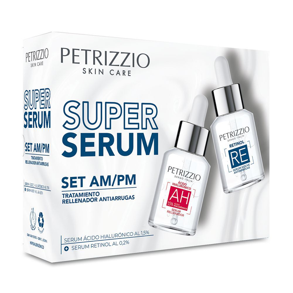 Set Super Serum AM/PM Ácido Hialurónico + Retinol | Abc