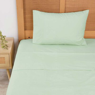 Imagen 1 del producto Juego de Sábanas Mashini 144 Hilos 1,5 Plazas Liso Verde